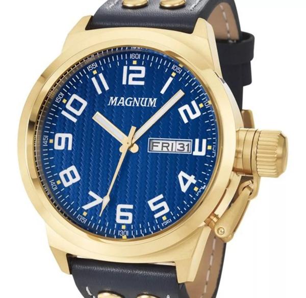 Relógio Magnum Masculino Military Ma32765a Dourado