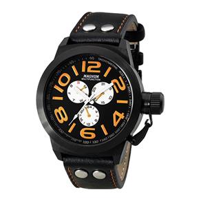 Relógio Magnum Masculino Multifunction Couro - Ma31560J - Preto