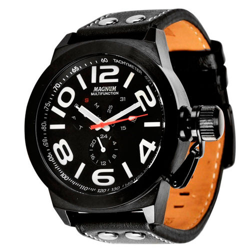 Relógio Magnum Sports Masculino MA31560P Pulseira de Couro