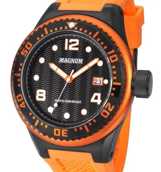 Relógio Magnum Masculino Oversized Silicone Ma34021c