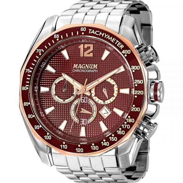 Relógio Magnum Masculino Prata MA33586R