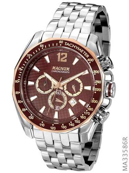 Relógio Magnum Masculino Prata Ma33586r