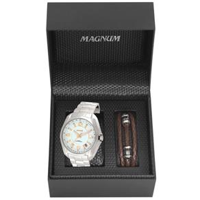 Relógio Magnum Masculino Ref: Ma32041d Prateado + Pulseira