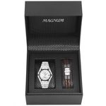 Relógio Magnum Masculino Ref: Ma32210i Prateado + Pulseira