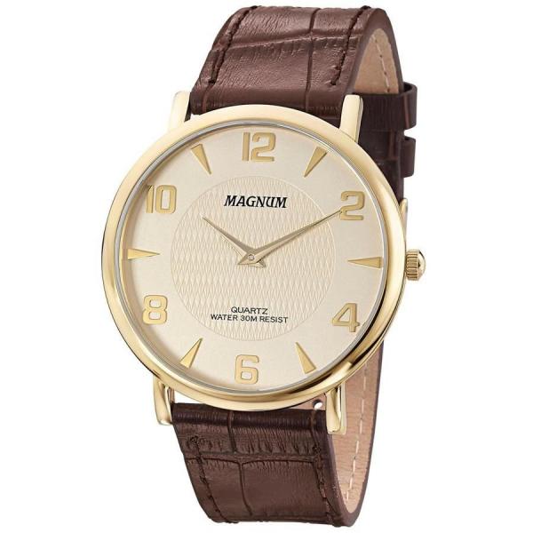 Relógio Magnum Masculino Ref: Ma21893x Slim Dourado