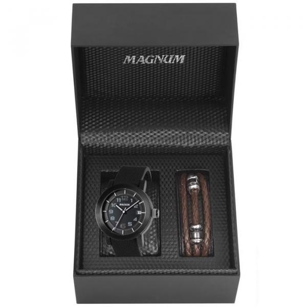 Relógio Magnum Masculino Ref: Ma34094c Black + Pulseira