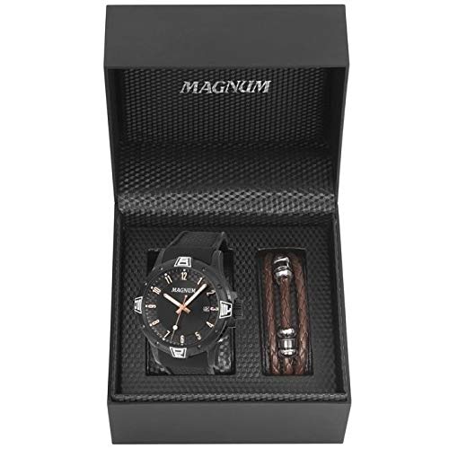 Relógio Magnum Masculino Ref: Ma34414c Black + Pulseira