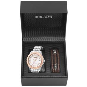 Relógio Magnum Masculino Ref: Ma32363d Prateado + Pulseira