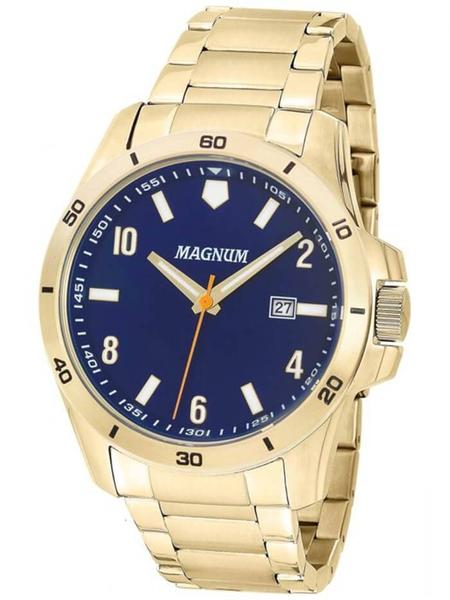 Relógio Masculino Magnum Automático Luxo Dourado Original Cor Do