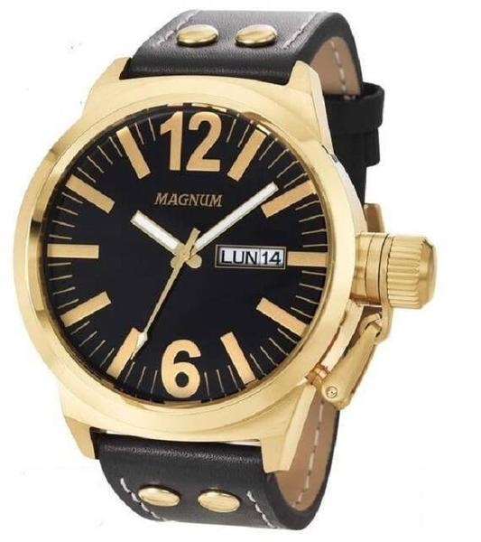 Relógio Magnum Sports Masculino Ma31524b Pulseira De Couro