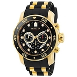 Relógio Masc INVICTA Original 6981 Pro Diver Aço Inox Prova D'Água 100 Metros Dourado