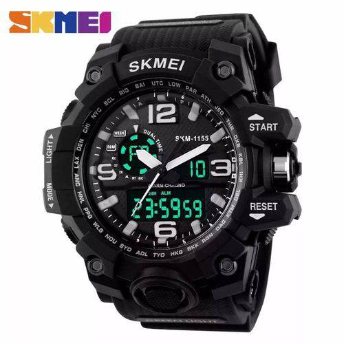 Relógio Masc Prova Dágua G-Shock Skmei 1155 Preto