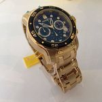 Relógio Masculino 0072 Pro Diver 48mm Banhado a Ouro 18k