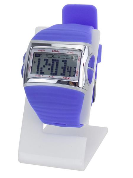 Relógio Masculino a Prova D'água Original em Silicone Roxo/lilás - Orizom