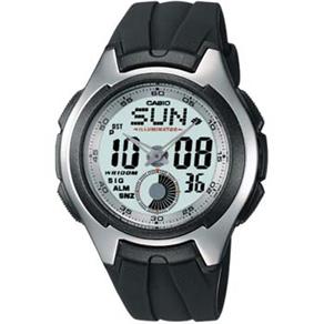 Relógio Masculino Anadigi Casio Active Dial AQ-160W-7BV - Cinza Escuro