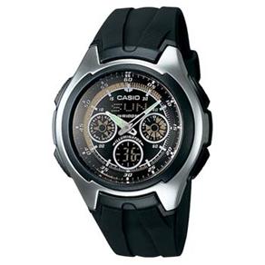 Relógio Masculino Anadigi Casio AQ-163W-1B1V - Preto