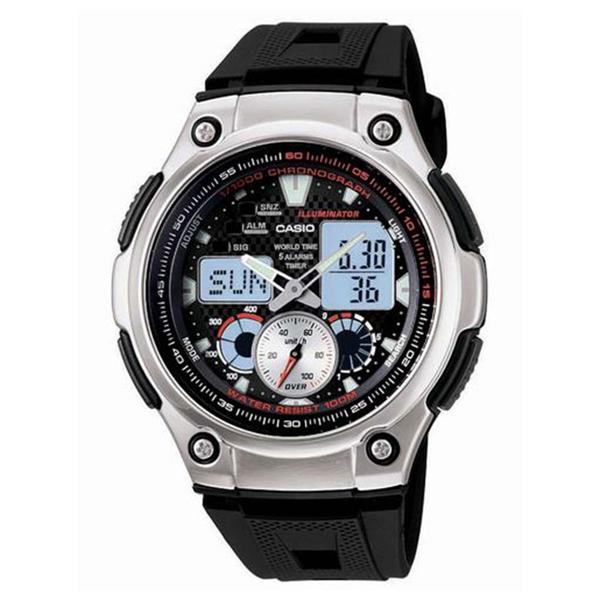 Relógio Masculino Anadigi Casio AQ-190W-1AVDF - Preto AQ-190W1AVDF - Casio*