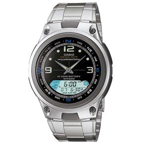 Relógio Masculino Anadigi Casio AW-82D-1AVDF - Prata