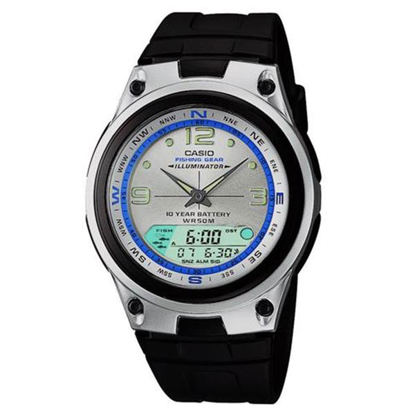 Relógio Masculino Anadigi Casio AW827AVDF - Preto/ Metal AW-82-7AVDF - Casio*