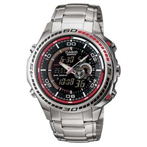 Relógio Masculino Anadigi Casio EFA-121D-1AV - Inox/Preto