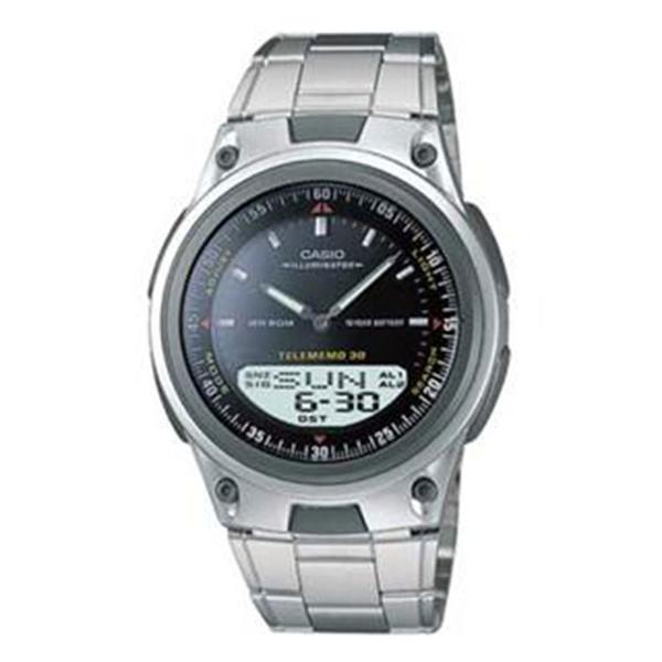 Relógio Masculino Anadigi Casio Standard AW-80D-1AV - Inox/Preto AW-80D-1AVDF - Casio*