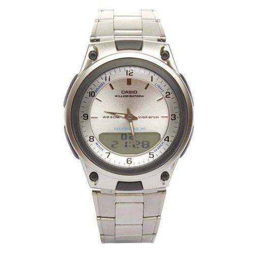 Relógio Masculino Anadigi Casio Standard Aw-80D-7A - Prata