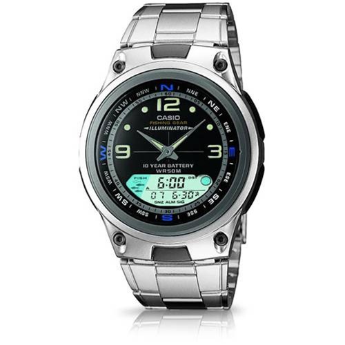 Relógio Masculino Anadigi Esporte Pesca Aço Inoxidável Casio