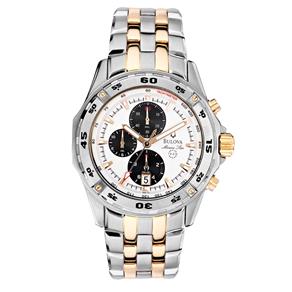 Relógio Masculino Analógico Bulova WB30506B – Prata / Dourado / Branco