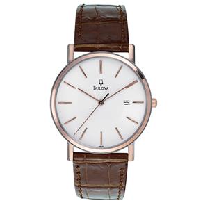 Relógio Masculino Analógico Bulova WB21150B – Marrom / Branco