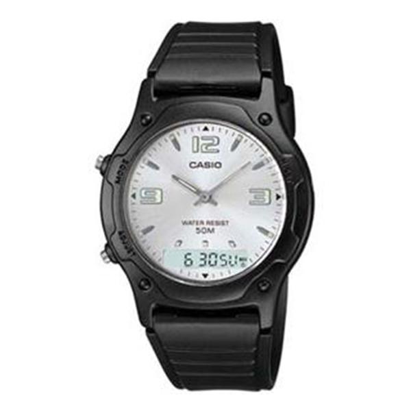 Relógio Masculino Analógico Casio AW-49H-7AV - Preto/Prata AW-49HE-7AVU - Casio*