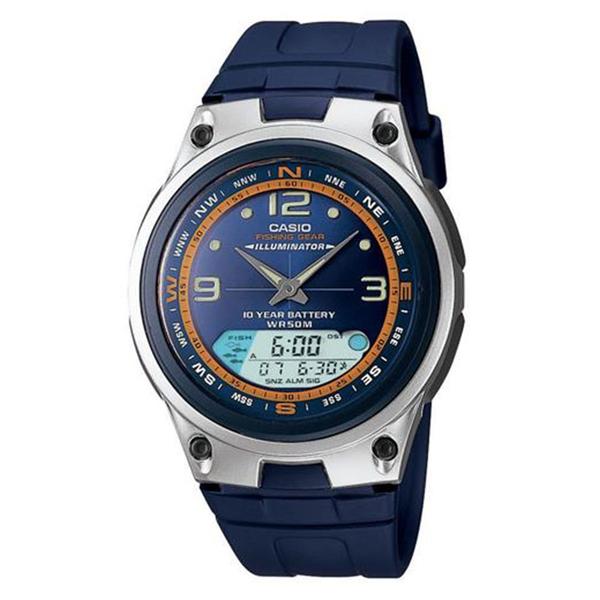 Relógio Masculino Analógico Casio Illuminator AW822AVDF - Azul AW-82-2AVDF - Casio*