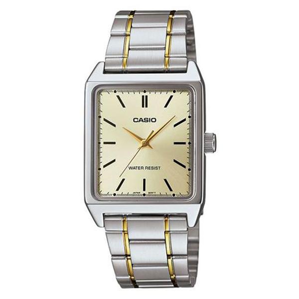 Relógio Masculino Analógico Casio MTP-V007SG-9EUDF - Prata/Dourado - Casio*