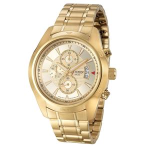 Relógio Masculino Analógico Citizen Cronógrafo TZ30704G - Dourado