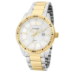 Relógio Masculino Analógico Citizen TZ20493B Prata Dourado