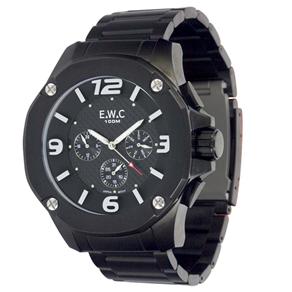 Relógio Masculino Analógico EWC Colossal Octagon EMT14027 - Preto