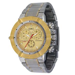 Relógio Masculino Analógico EWC Elegance Silver EMT14172/4 - Prata/Dourado