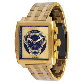 Relógio Masculino Analógico EWC EMT15313-Z - Dourado