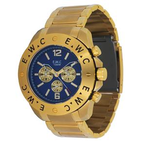 Relógio Masculino Analógico EWC EMT15311-Z - Dourado