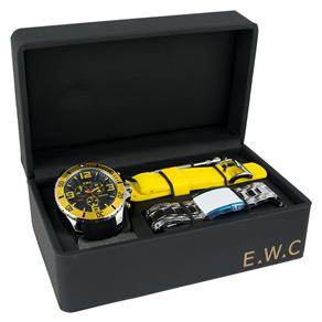 Relógio Masculino Analógico EWC EMT15314-D - Troca Pulseiras