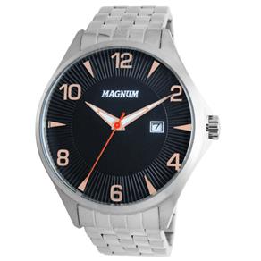 Relógio Masculino Analógico Magnum MA33291T - Preto/Prata