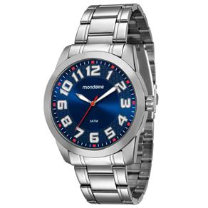 Relógio Masculino Analógico Mondaine 99130G0MVNE2 - Cromada/Azul