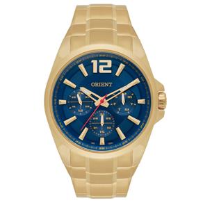 Relógio Masculino Analógico Orient MGSSM021 D2KX – Azul / Dourado