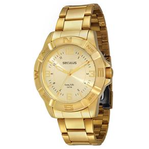 Relógio Masculino Analógico Seculus Long Life 28285GPSBDA2 - Dourado