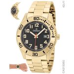 Relógio Masculino Analógico Sports Champion CA31506U Dourado Preto