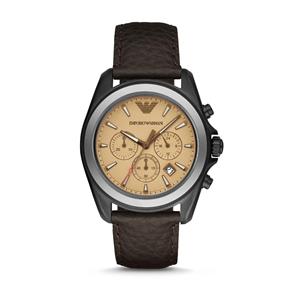 Relógio Masculino Armani Empório AR6070/0XN 43mm Couro Marrom