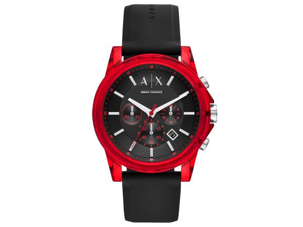 Relógio Masculino Armani Exchange Analógico - Vermelha e Preta Outerbanks AX1338/8PN
