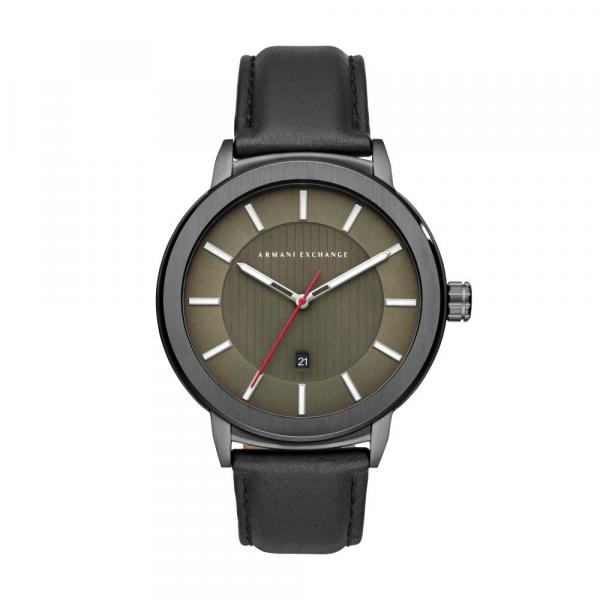 Relógio Masculino Armani Exchange AX1473/0FN 46mm Couro Preto