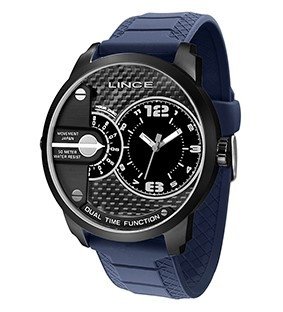 Relógio Masculino Azul Lince Mrph081S P2Dx
