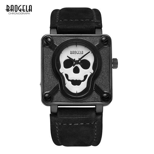 Relógio Masculino Baogela - Pirate Skull - 1701H