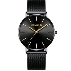 Relógio Masculino Black Design Pulseira Aço